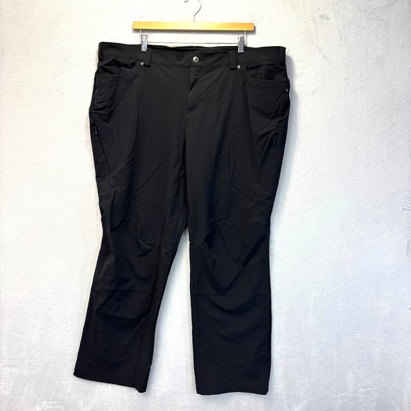 Duluth Trading Co Pants - Duluth Trading Co Nylon Hiking Pants Womens 22W x31 Black Outdoor Zipper Pockets